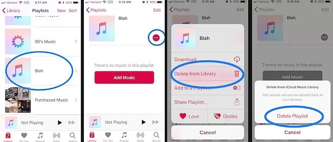 Cara Menghapus Playlist dari iPhone