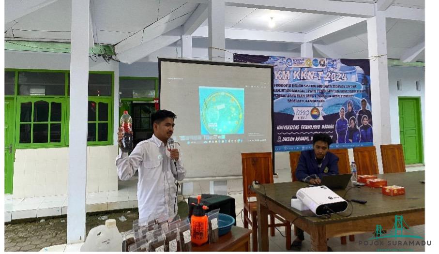 Sosialisasi Budidaya system Bioflok dan Pembuatan Pakan Fermentasi Menggunakan Probiotik 