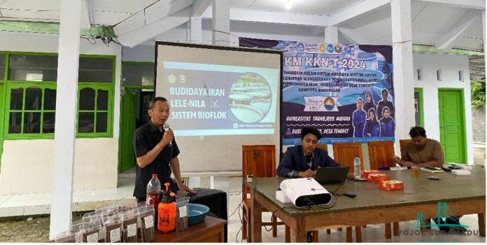 Sosialisasi Budidaya system Bioflok dan Pembuatan Pakan Fermentasi Menggunakan Probiotik 