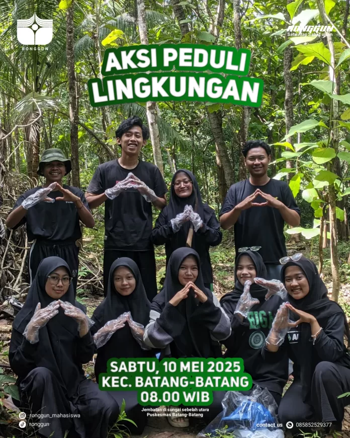 Komunitas Ronggun Gelar Aksi Peduli Lingkungan di Sungai Batang-Batang Daya