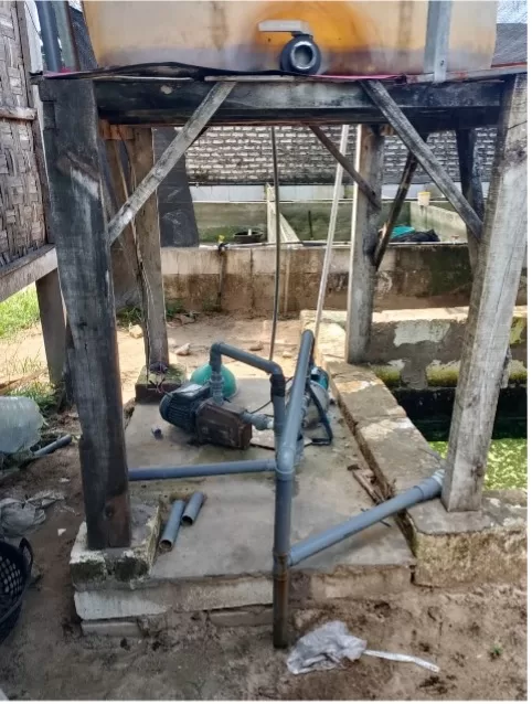 Pembangunan sumur bor King Lele Farm
