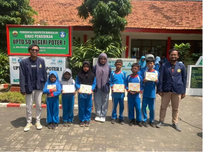 Mahasiswa UTM Gelar Program Bimbel Bahasa Inggris untuk Tingkatkan Kualitas Pendidikan Siswa SDN Poter 1